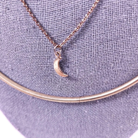 Delicate Necklace Set Star Moon Modern Minimalist Gold-tone Bar 3 Neckla… - Picture 4 of 9